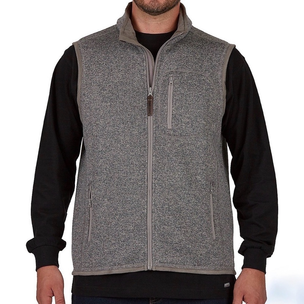 Smith's Workwear Men's Sherpa Lined Sweater Fleece Vest Size 2XL